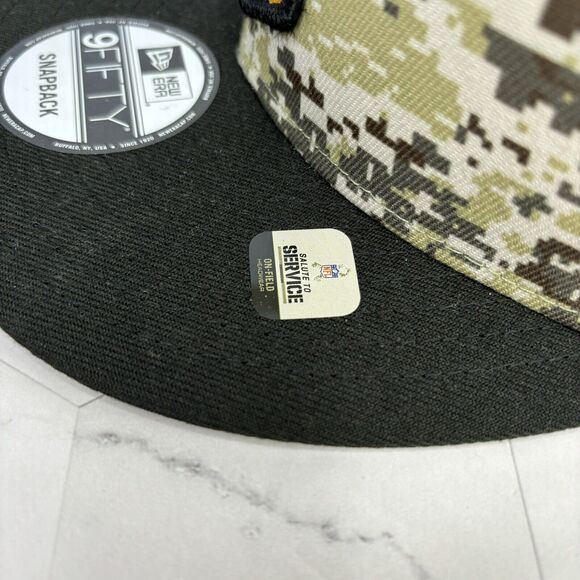 Pittsburgh Steelers New Era 2023 Salute To Service 9FIFTY Snapback OSFM Camo NFL - Picture 3 of 8